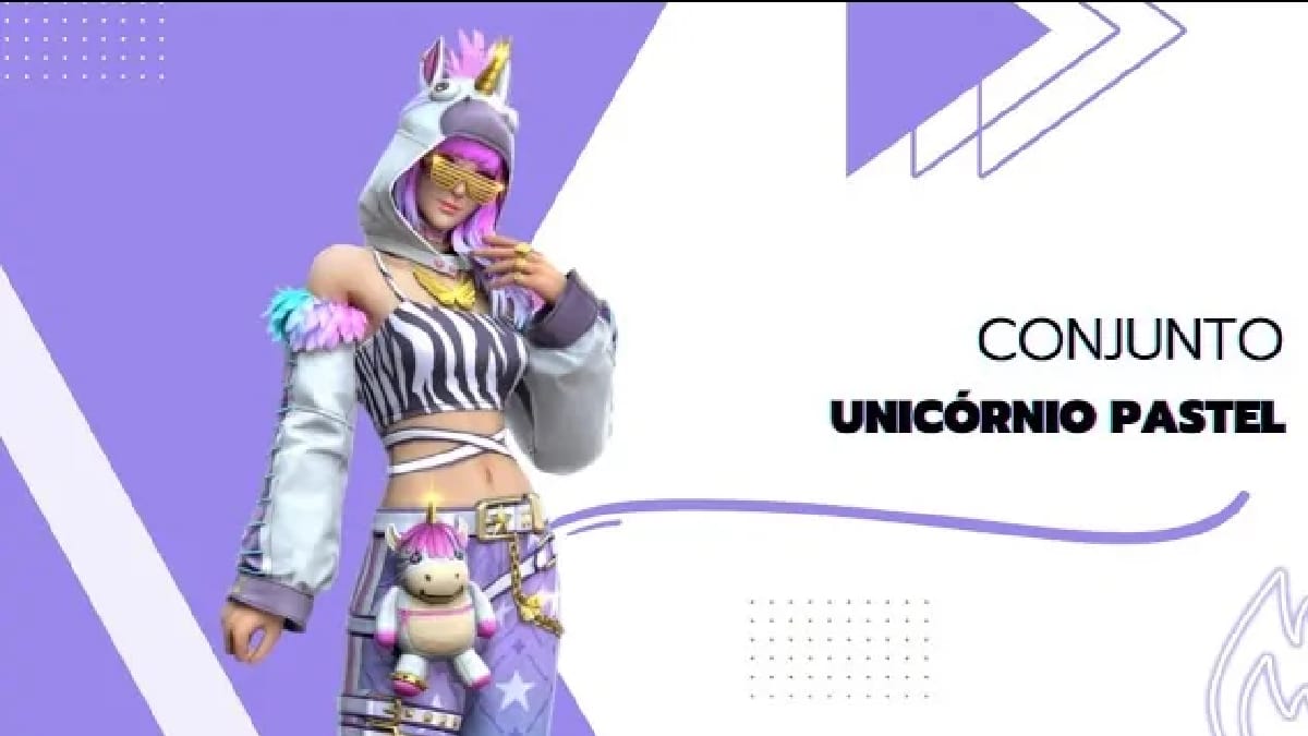 conjunto unicornio free fire